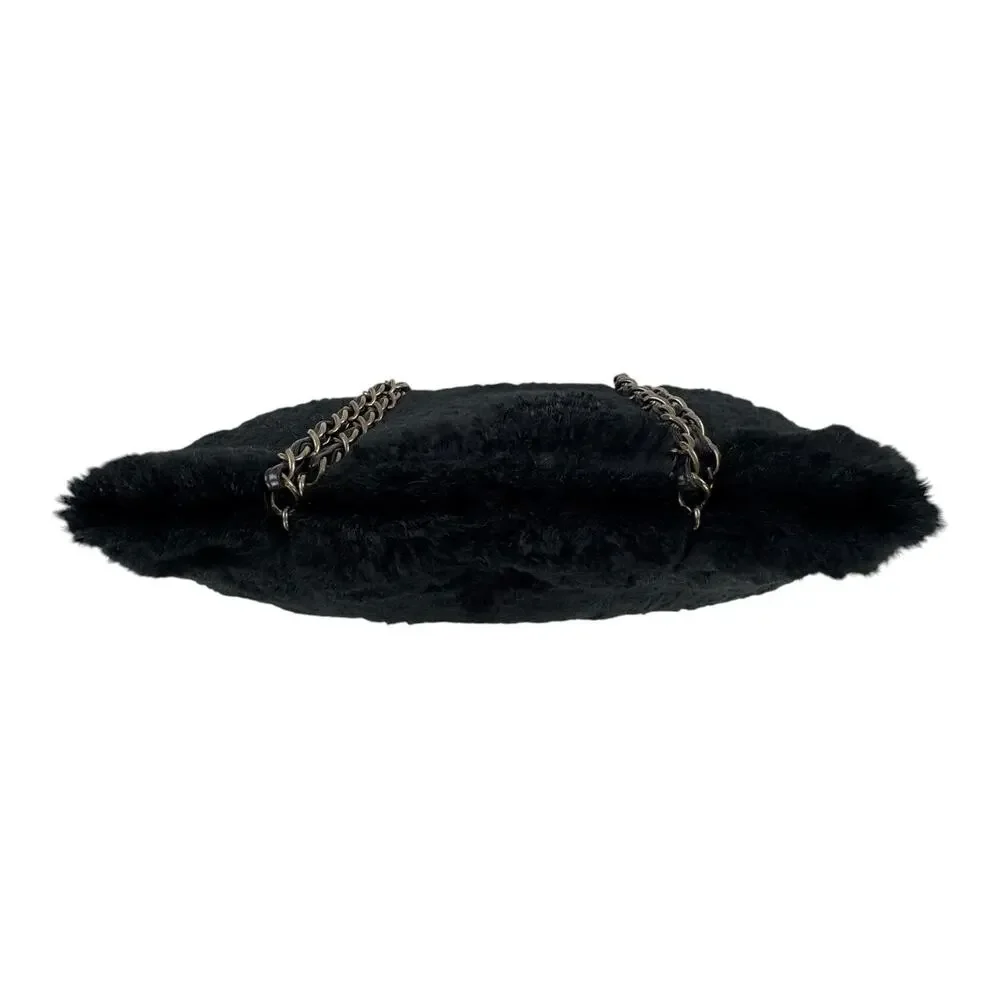 Chanel Vintage Rabbit Fur Shoulder Bag